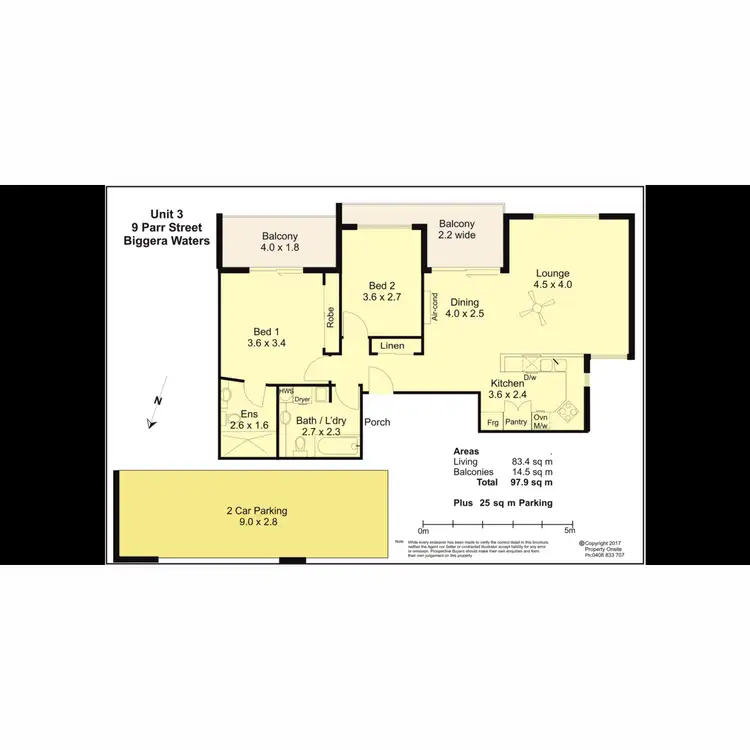Floorplan of Homely apartment listing, 3/9 Parr Street, Biggera Waters QLD 4216