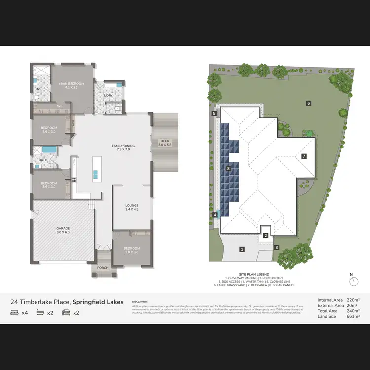 Floorplan of Homely house listing, 24 Timberlake Place, Springfield Lakes QLD 4300