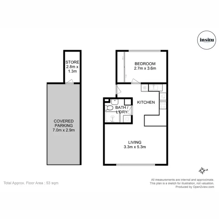 Floorplan of Homely apartment listing, 16/52-54 Queen Street, Sandy Bay TAS 7005