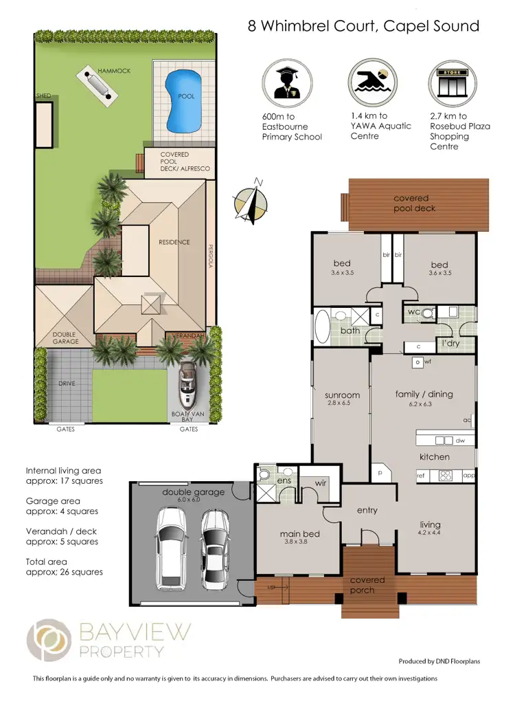 Floorplan of Homely house listing, 8 Whimbrel Crt, Capel Sound VIC 3940