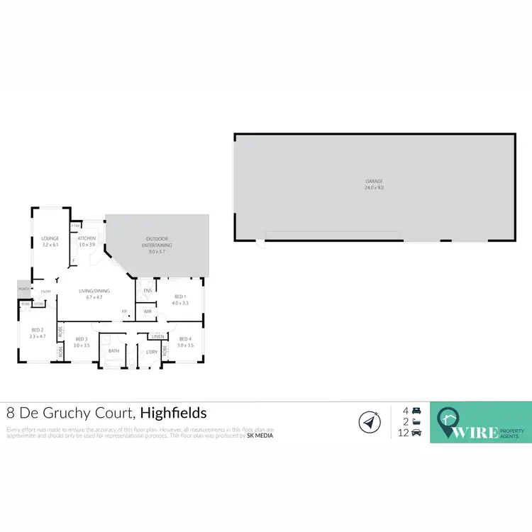 Floorplan of Homely house listing, 8 De Gruchy Court, Highfields QLD 4352