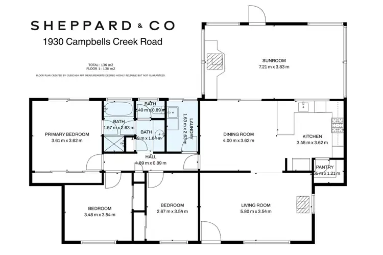 Floorplan of Homely rural property listing, 1930 Campbells Creek Road, Mudgee NSW 2850