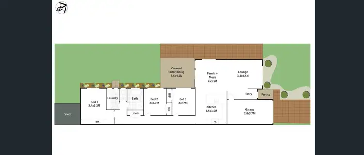 Floorplan of Homely house listing, 2/145 Sunflower Drive, Claremont Meadows NSW 2747
