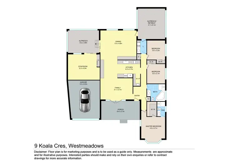 Floorplan of Homely house listing, 9 Koala Crescent, Westmeadows VIC 3049