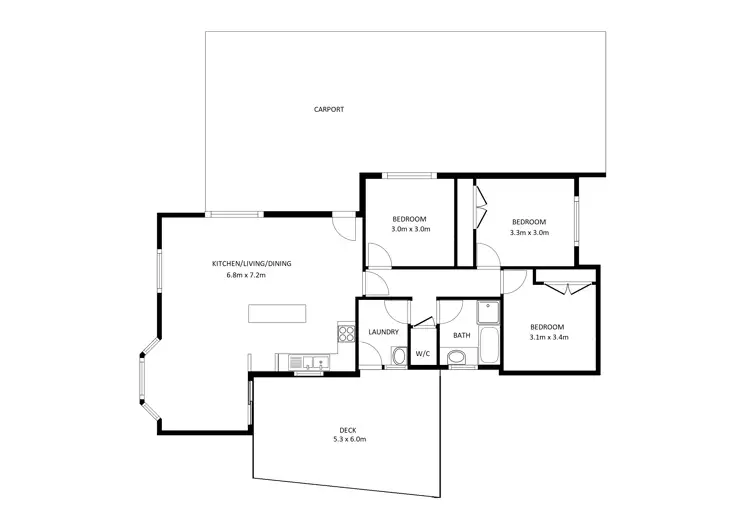 Floorplan of Homely house listing, 5 Paramount Court, Wodonga VIC 3690