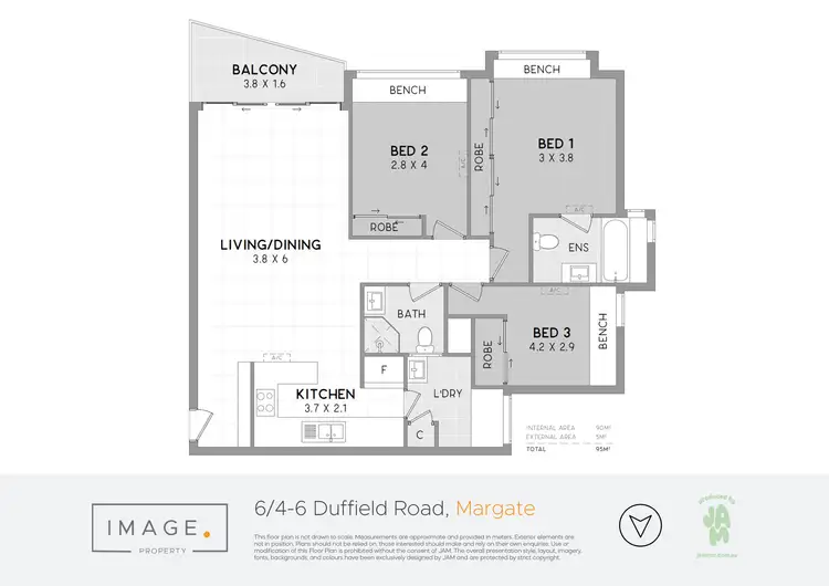 Floorplan of Homely unit listing, 6/4-6 Duffield Road, Margate QLD 4019