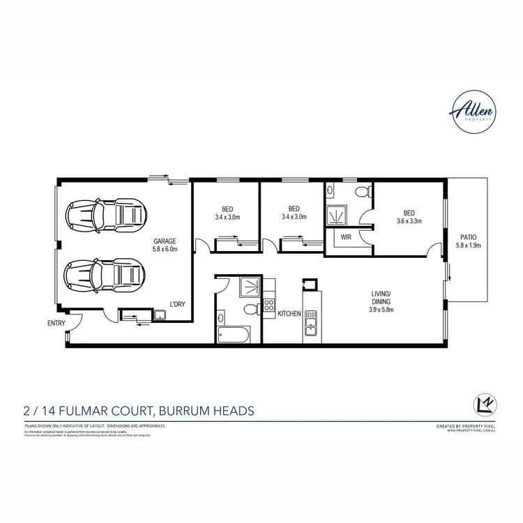 Floorplan of Homely house listing, 2/14 Fulmar Court, Burrum Heads QLD 4659