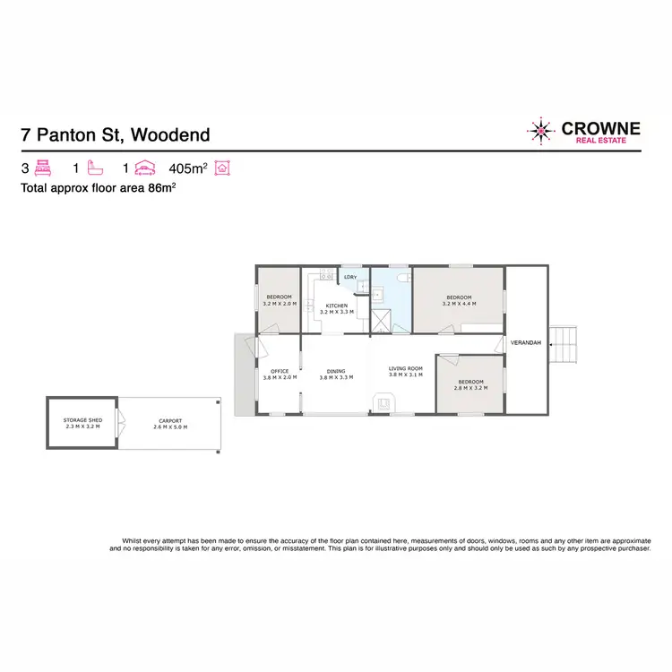 Floorplan of Homely house listing, 7 Panton Street, Woodend QLD 4305