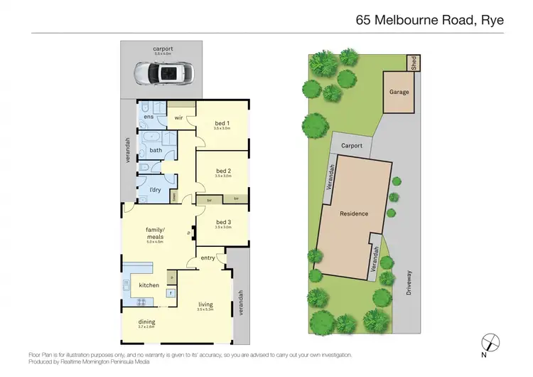 Floorplan of Homely house listing, 65 Melbourne Road, Rye VIC 3941