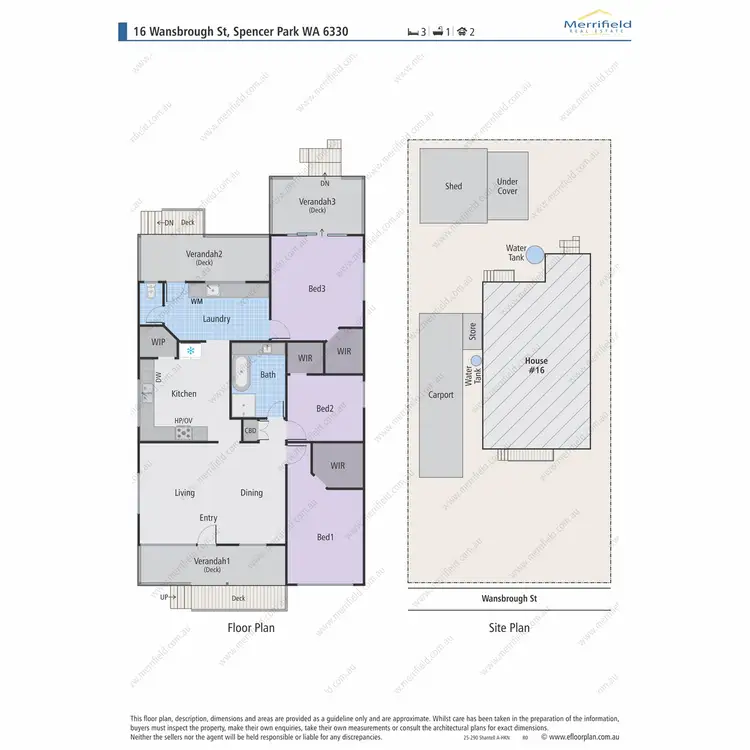 Floorplan of Homely house listing, 16 Wansbrough Street, Spencer Park WA 6330