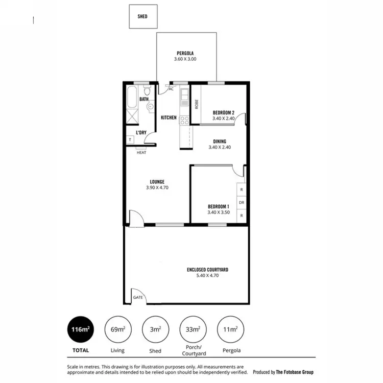 Floorplan of Homely unit listing, 3/68 Gladstone Avenue, Magill SA 5072