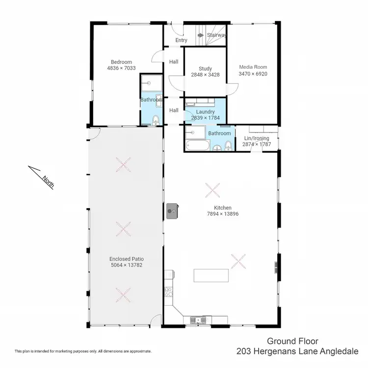 Floorplan of Homely rural property listing, 203 Hergenhans Lane, Bega NSW 2550