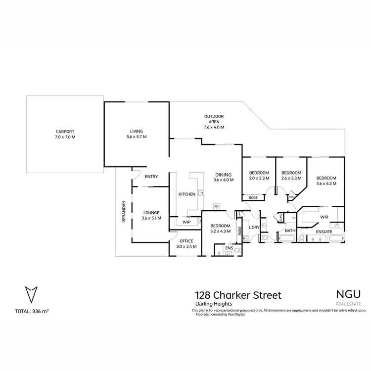 Floorplan of Homely house listing, 128 Charker Street, Darling Heights QLD 4350