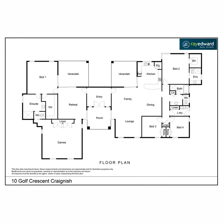 Floorplan of Homely house listing, 10 Golf Crescent, Craignish QLD 4655