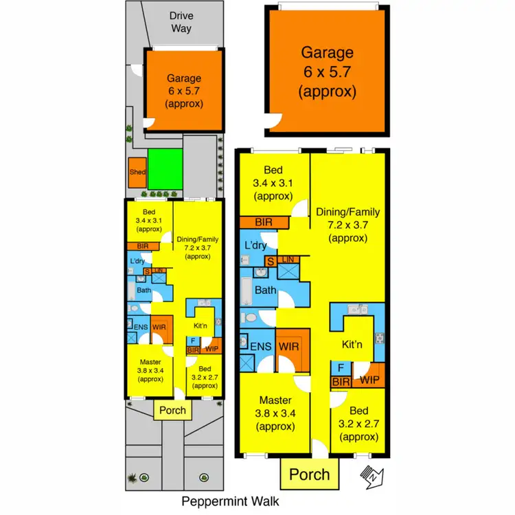 Floorplan of Homely house listing, 9 Peppermint Walk, Melton VIC 3337