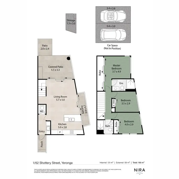 Floorplan of Homely townhouse listing, 1/62 Shottery Street, Yeronga QLD 4104