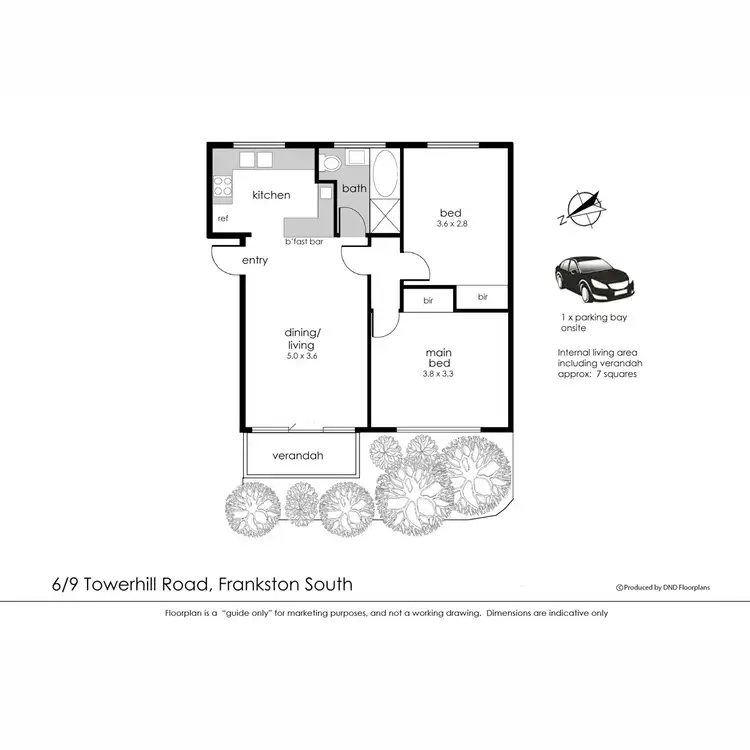 Floorplan of Homely unit listing, 6/9 Towerhill Road, Frankston South VIC 3199