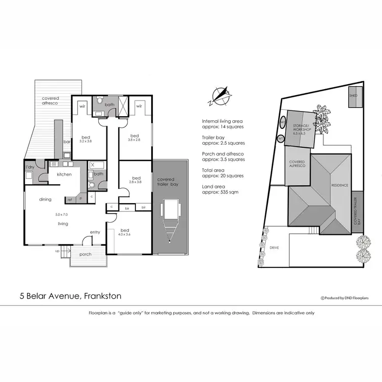 Floorplan of Homely house listing, 5 Belar Avenue, Frankston VIC 3199