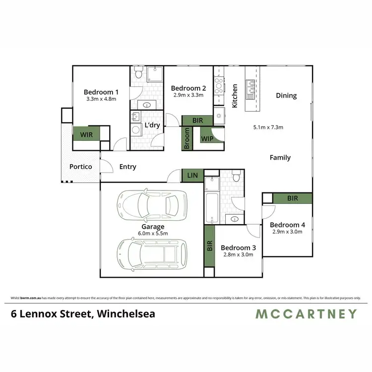 Floorplan of Homely house listing, 6 Lennox Street, Winchelsea VIC 3241