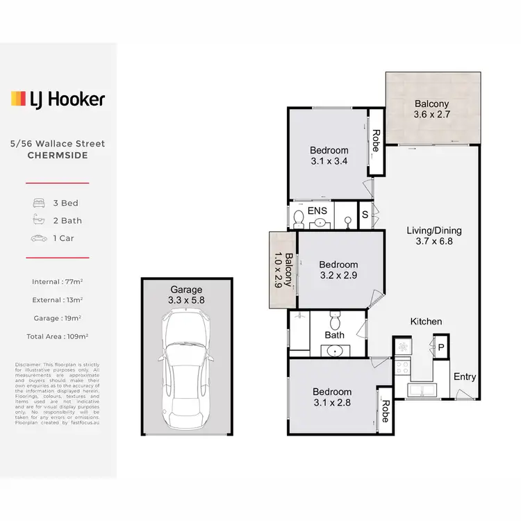 Floorplan of Homely unit listing, 5/56 Wallace Street, Chermside QLD 4032