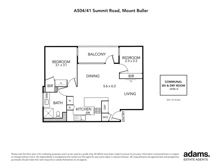 Floorplan of Homely apartment listing, A504/41 Summit Road, Mount Buller VIC 3723