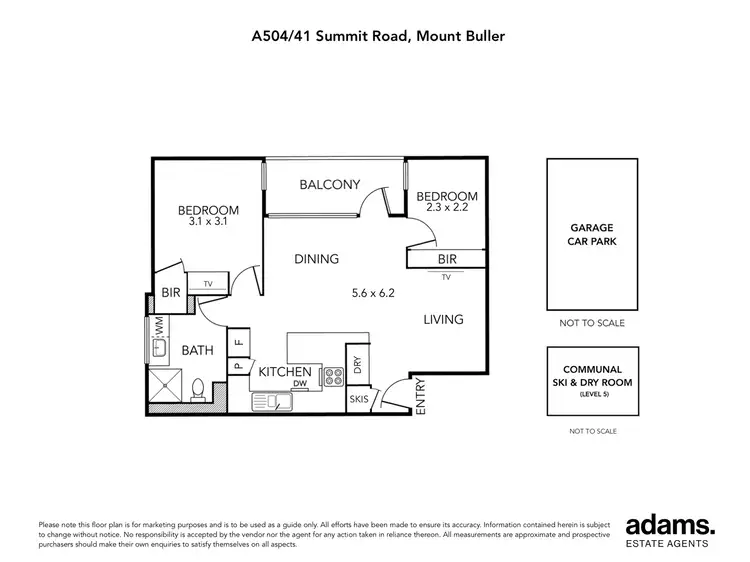 Floorplan of Homely apartment listing, A504/41 Summit Road, Mount Buller VIC 3723