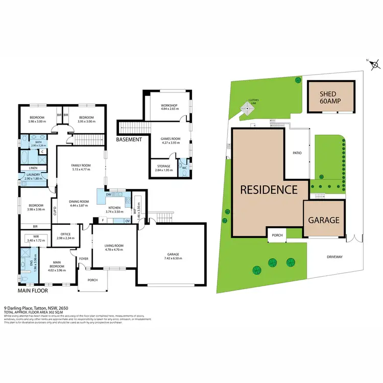 Floorplan of Homely house listing, 9 Darling Place, Tatton NSW 2650