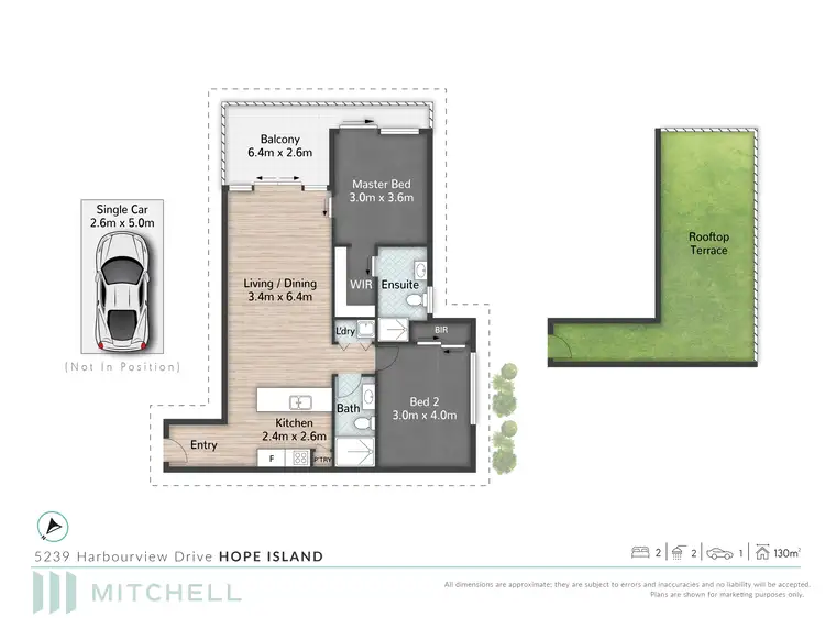 Floorplan of Homely apartment listing, 5239 Harbourview Drive, Hope Island QLD 4212
