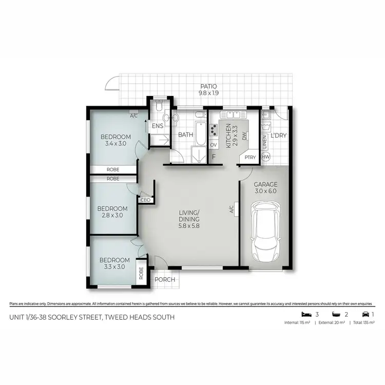 Floorplan of Homely villa listing, 1/36-38 Soorley Street, Tweed Heads South NSW 2486