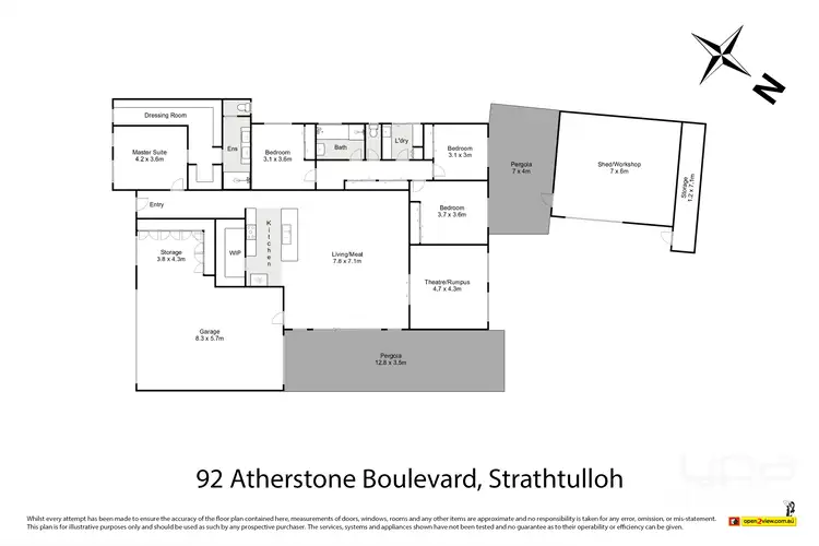 Floorplan of Homely house listing, 92 Atherstone Boulevard, Strathtulloh VIC 3338