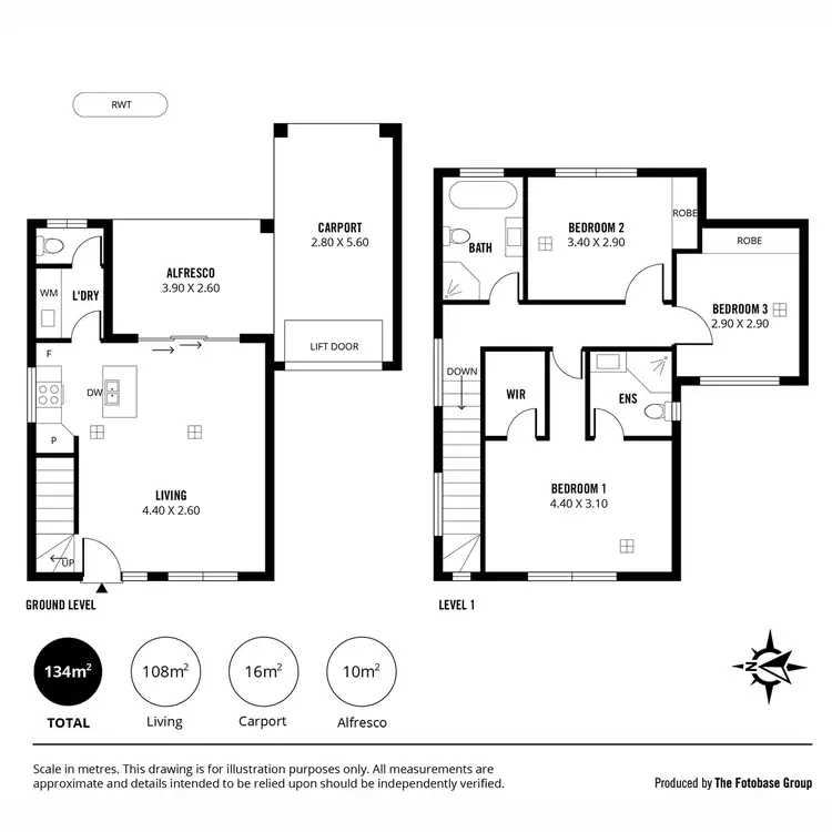 Floorplan of Homely townhouse listing, 3d Britton Avenue, Tranmere SA 5073