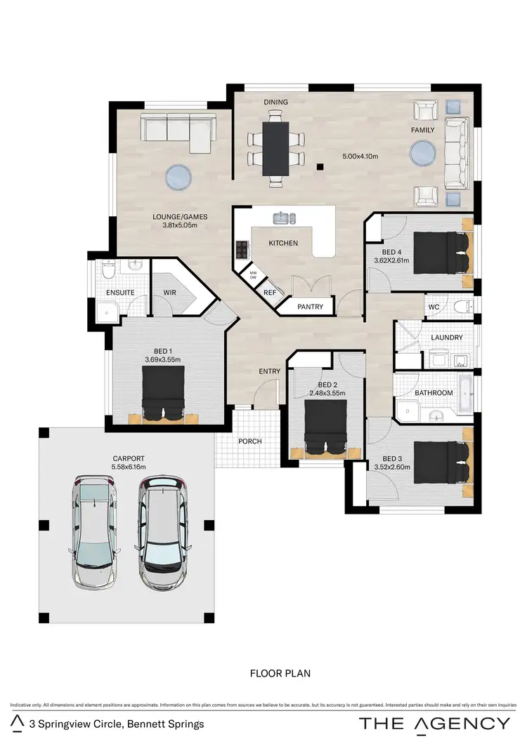 Floorplan of Homely house listing, 3 Springview Circle, Bennett Springs WA 6063