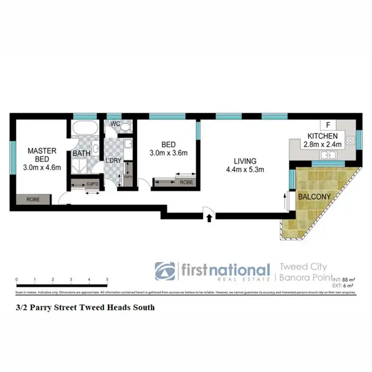 Floorplan of Homely apartment listing, 3/2 Parry Street, Tweed Heads South NSW 2486