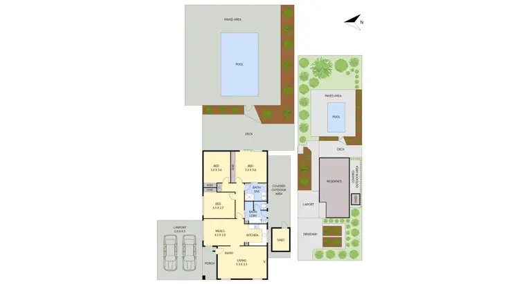Floorplan of Homely house listing, 63 Potton Avenue, Rosebud VIC 3939