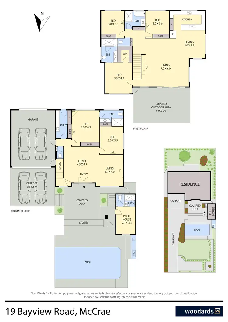 Floorplan of Homely house listing, 19 Bayview Road, Mccrae VIC 3938