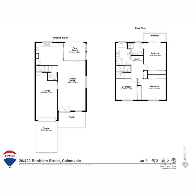 Floorplan of Homely townhouse listing, 20/422 Benhiam Street, Calamvale QLD 4116