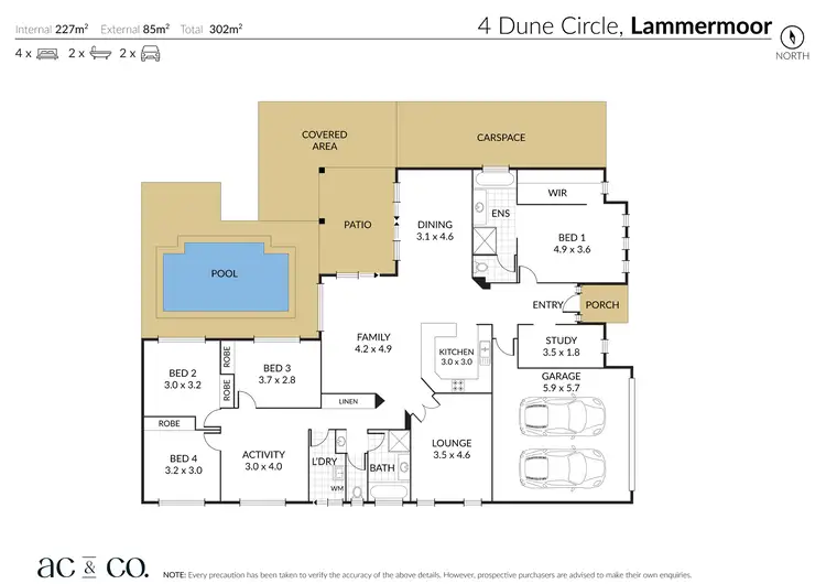 Floorplan of Homely house listing, 4 Dune Circle, Lammermoor QLD 4703