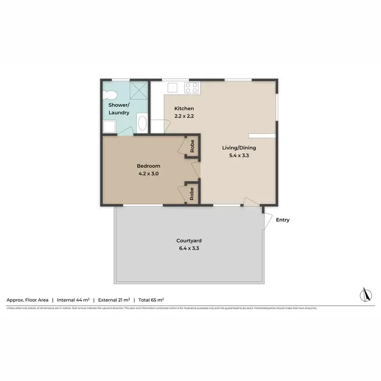 Floorplan of Homely unit listing, 1/598 Sandgate Road, Clayfield QLD 4011