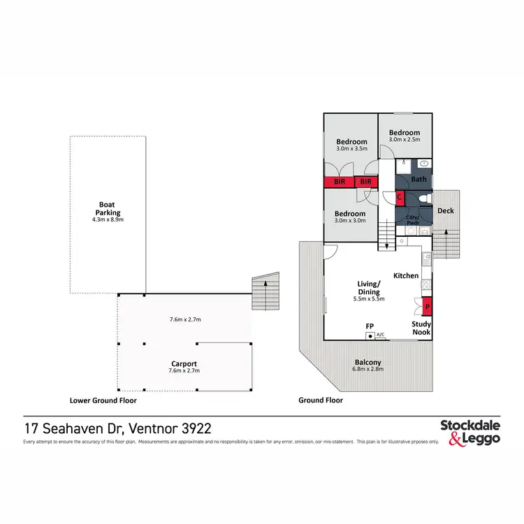 Floorplan of Homely house listing, 17 Seahaven Drive, Ventnor VIC 3922