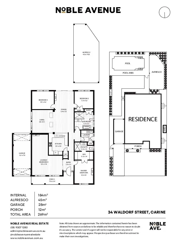 Floorplan of Homely house listing, 34 Waldorf Street, Carine WA 6020