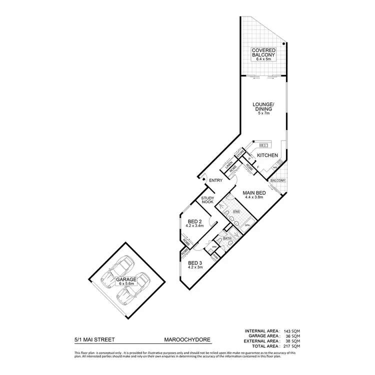 Floorplan of Homely unit listing, 5/1 Mai Street, Maroochydore QLD 4558