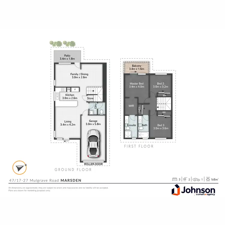 Floorplan of Homely townhouse listing, 47/17-27 Mulgrave Road, Marsden QLD 4132