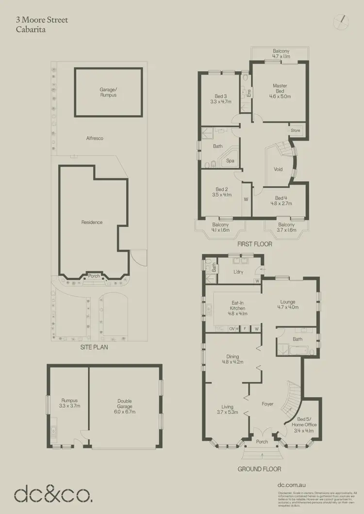 Floorplan of Homely house listing, 3 Moore Street, Cabarita NSW 2137