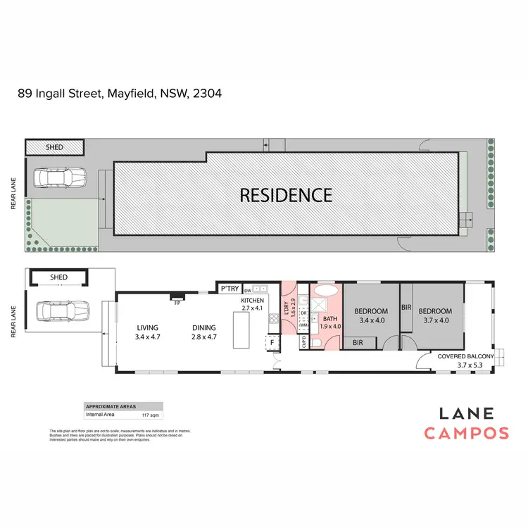 Floorplan of Homely house listing, 89 Ingall Street, Mayfield NSW 2304