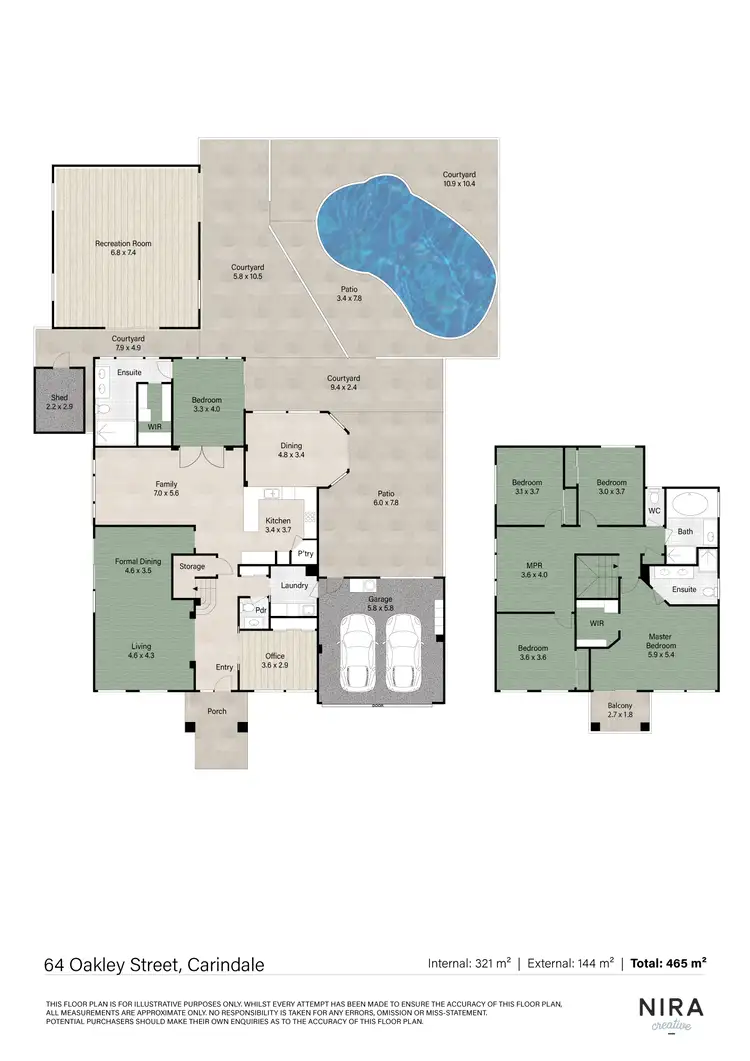 Floorplan of Homely house listing, 64 Oakley Street, Carindale QLD 4152