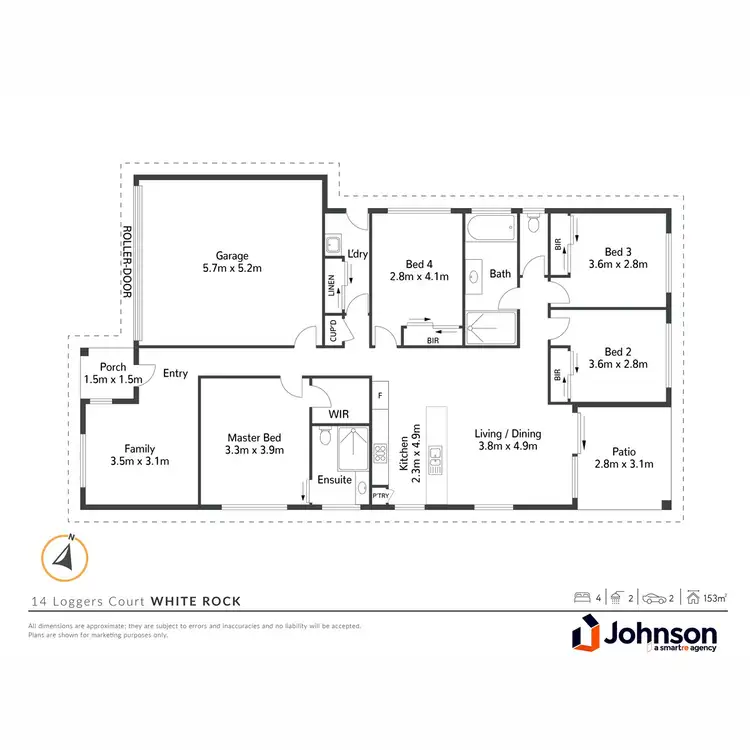 Floorplan of Homely house listing, 14 Loggers Court, White Rock QLD 4306