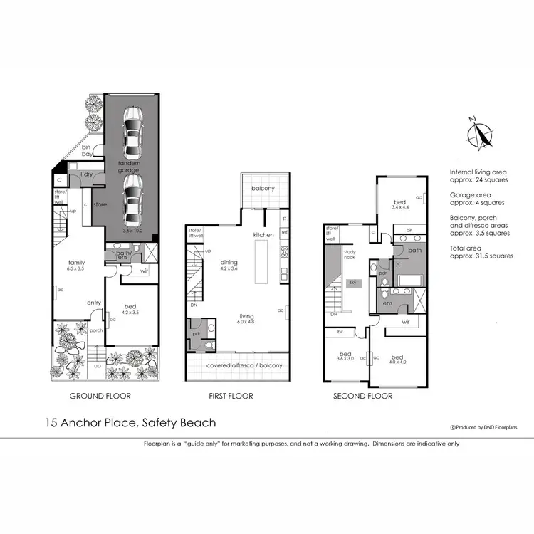 Floorplan of Homely house listing, 15 Anchor Place, Safety Beach VIC 3936