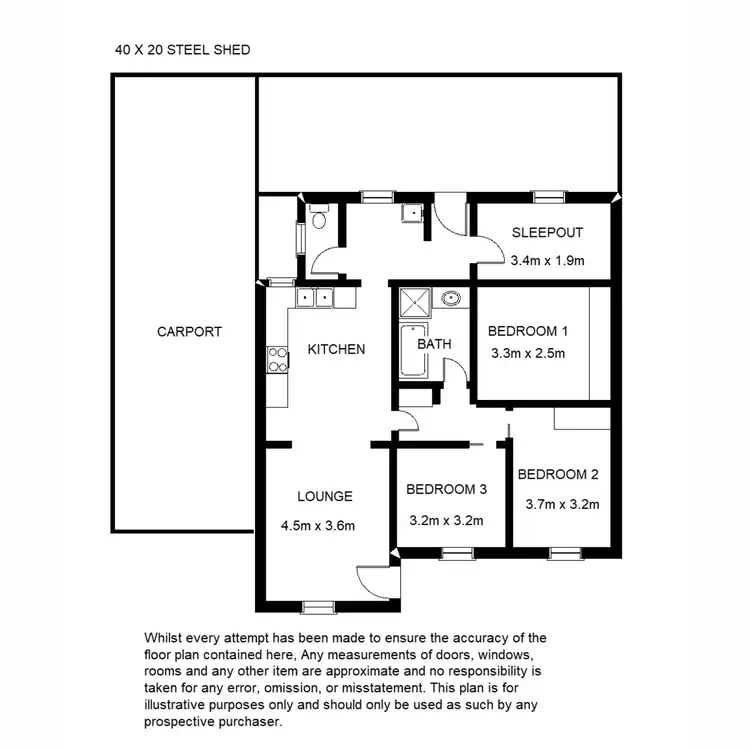 Floorplan of Homely house listing, 11 Riches Street, Port Augusta West SA 5700