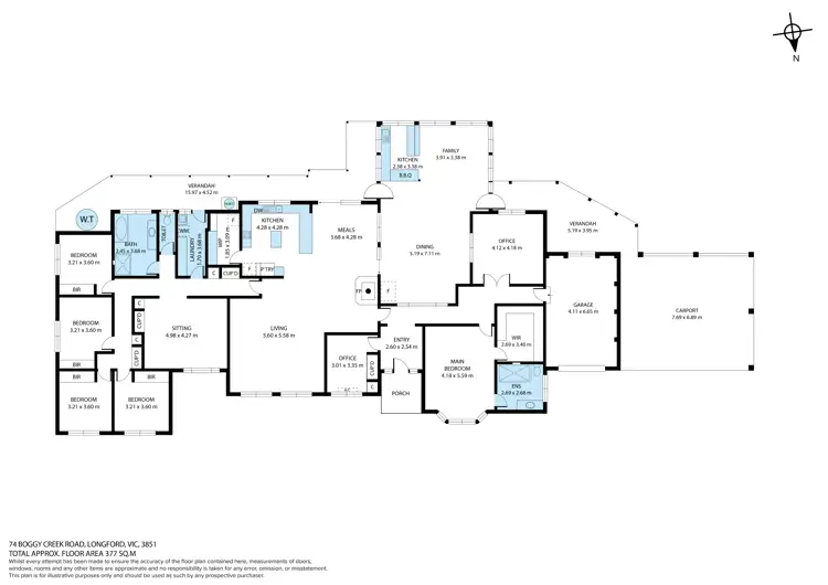 Floorplan of Homely house listing, 74 Boggy Creek Road, Longford VIC 3851