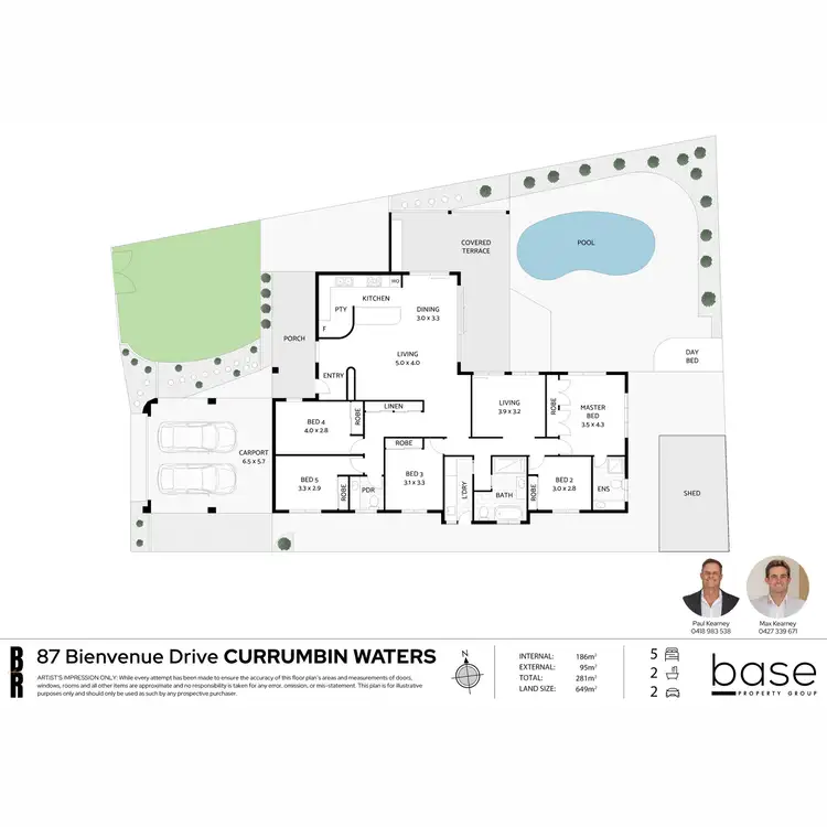 Floorplan of Homely house listing, 87 Bienvenue Drive, Currumbin Waters QLD 4223